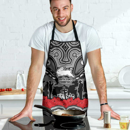 ANZAC Day South Sydney Rabbitohs Apron Military Memorial Aboriginal Indigenous Art