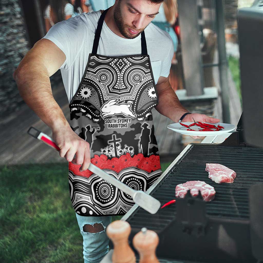 ANZAC Day South Sydney Rabbitohs Apron Military Memorial Aboriginal Indigenous Art