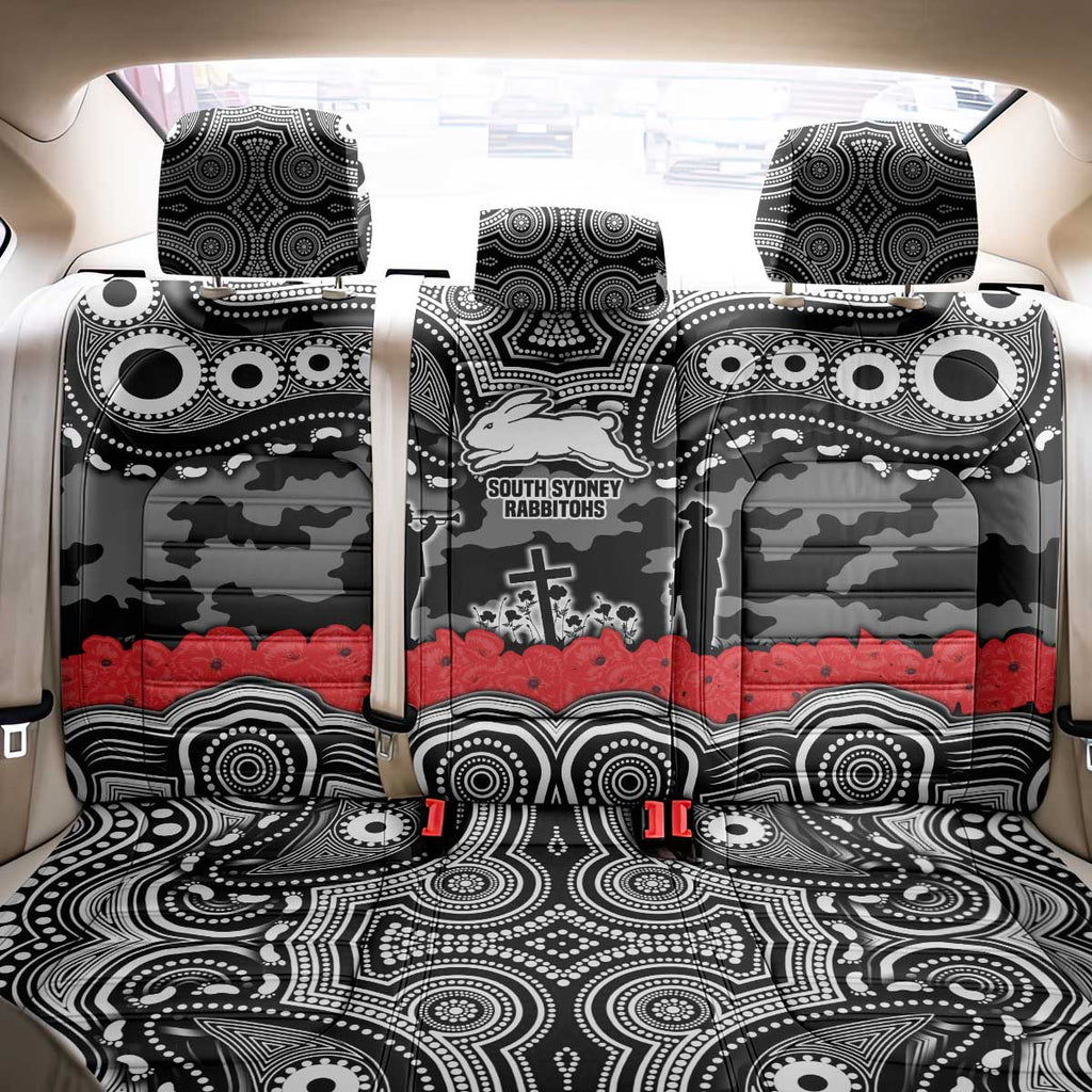 ANZAC Day South Sydney Rabbitohs Back Car Seat Cover Military Memorial Aboriginal Indigenous Art