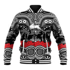 ANZAC Day South Sydney Rabbitohs Baseball Jacket Military Memorial Aboriginal Indigenous Art