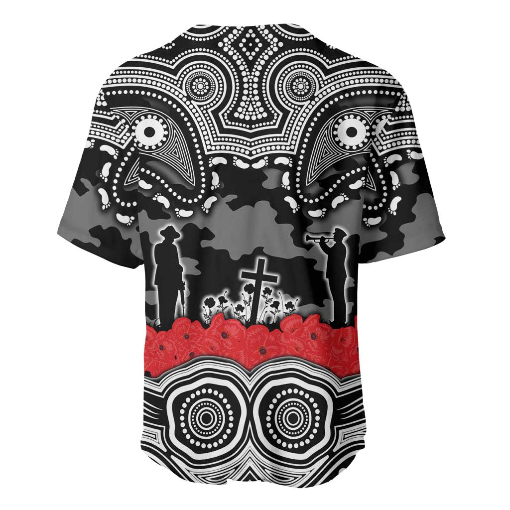 ANZAC Day South Sydney Rabbitohs Baseball Jersey Military Memorial Aboriginal Indigenous Art