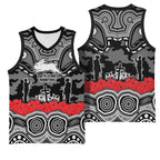 ANZAC Day South Sydney Rabbitohs Basketball Jersey Military Memorial Aboriginal Indigenous Art