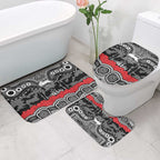 ANZAC Day South Sydney Rabbitohs Bathroom Set Military Memorial Aboriginal Indigenous Art