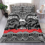 ANZAC Day South Sydney Rabbitohs Bedding Set Military Memorial Aboriginal Indigenous Art