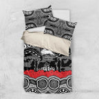 ANZAC Day South Sydney Rabbitohs Bedding Set Military Memorial Aboriginal Indigenous Art