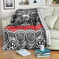 ANZAC Day South Sydney Rabbitohs Blanket Military Memorial Aboriginal Indigenous Art