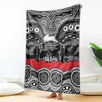 ANZAC Day South Sydney Rabbitohs Blanket Military Memorial Aboriginal Indigenous Art
