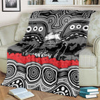 ANZAC Day South Sydney Rabbitohs Blanket Military Memorial Aboriginal Indigenous Art
