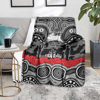 ANZAC Day South Sydney Rabbitohs Blanket Military Memorial Aboriginal Indigenous Art
