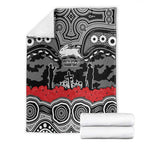 ANZAC Day South Sydney Rabbitohs Blanket Military Memorial Aboriginal Indigenous Art