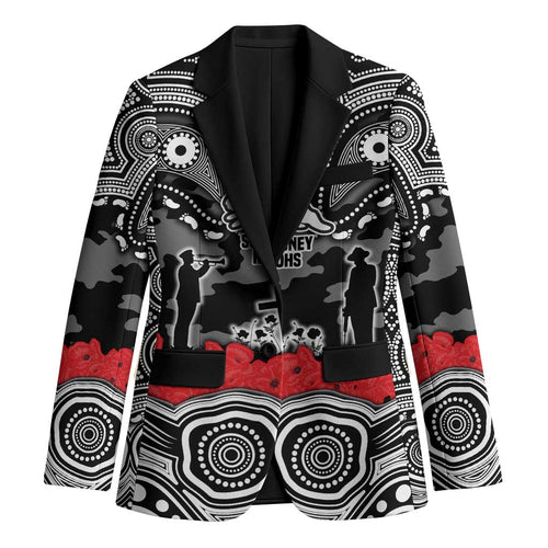 ANZAC Day South Sydney Rabbitohs Blazer Military Memorial Aboriginal Indigenous Art