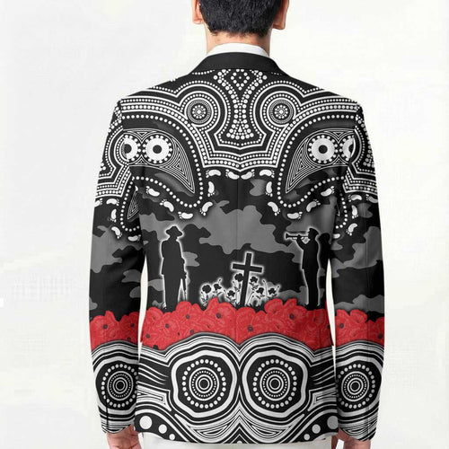 ANZAC Day South Sydney Rabbitohs Blazer Military Memorial Aboriginal Indigenous Art