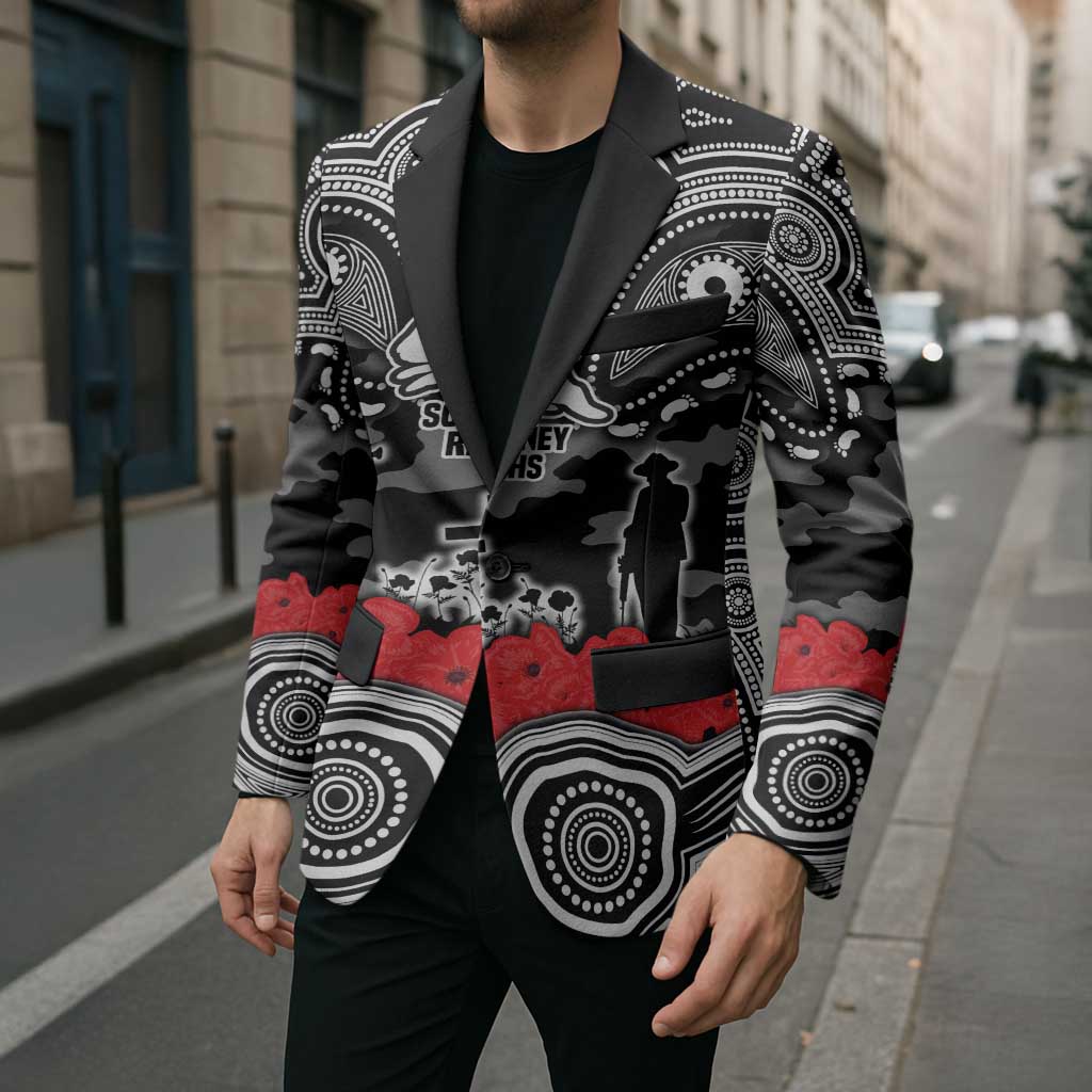 ANZAC Day South Sydney Rabbitohs Blazer Military Memorial Aboriginal Indigenous Art