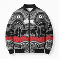 ANZAC Day South Sydney Rabbitohs Bomber Puffer Jacket Military Memorial Aboriginal Indigenous Art