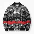 ANZAC Day South Sydney Rabbitohs Bomber Puffer Jacket Military Memorial Aboriginal Indigenous Art