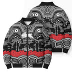 ANZAC Day South Sydney Rabbitohs Bomber Puffer Jacket Military Memorial Aboriginal Indigenous Art