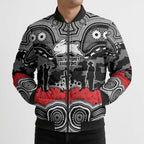 ANZAC Day South Sydney Rabbitohs Bomber Puffer Jacket Military Memorial Aboriginal Indigenous Art