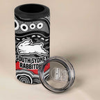 ANZAC Day South Sydney Rabbitohs 4 in 1 Can Cooler Tumbler Military Memorial Aboriginal Indigenous Art