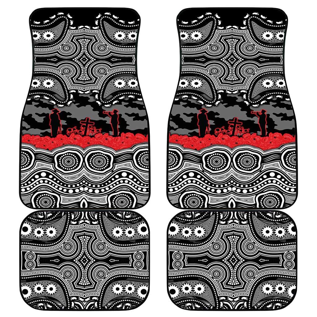 ANZAC Day South Sydney Rabbitohs Car Mats Military Memorial Aboriginal Indigenous Art