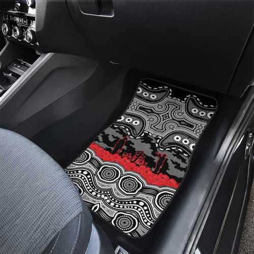 ANZAC Day South Sydney Rabbitohs Car Mats Military Memorial Aboriginal Indigenous Art