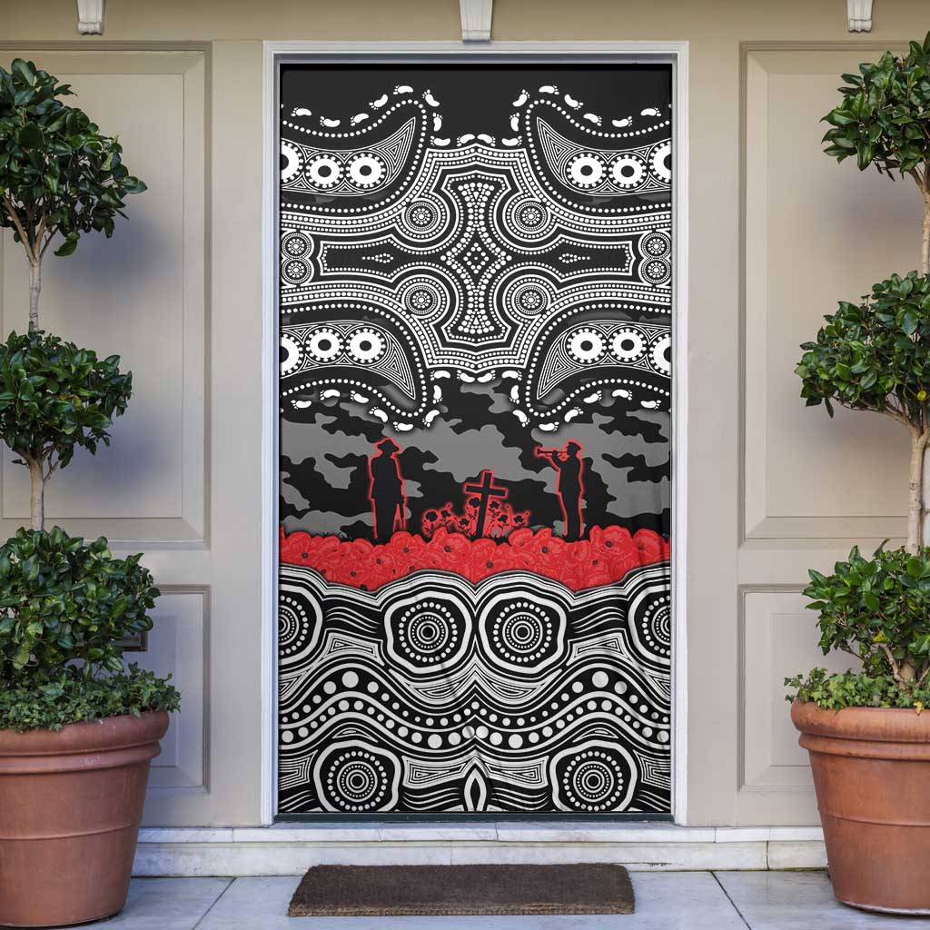 ANZAC Day South Sydney Rabbitohs Door Cover Military Memorial Aboriginal Indigenous Art