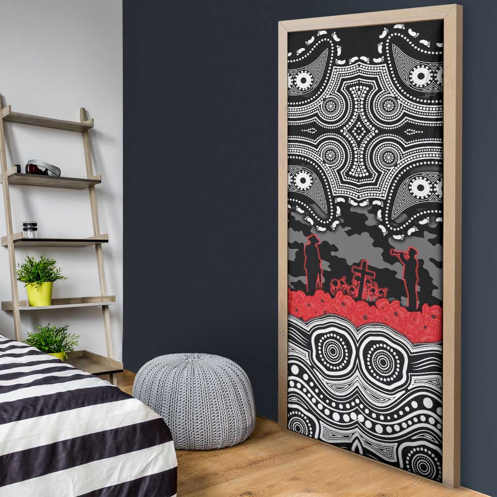 ANZAC Day South Sydney Rabbitohs Door Cover Military Memorial Aboriginal Indigenous Art