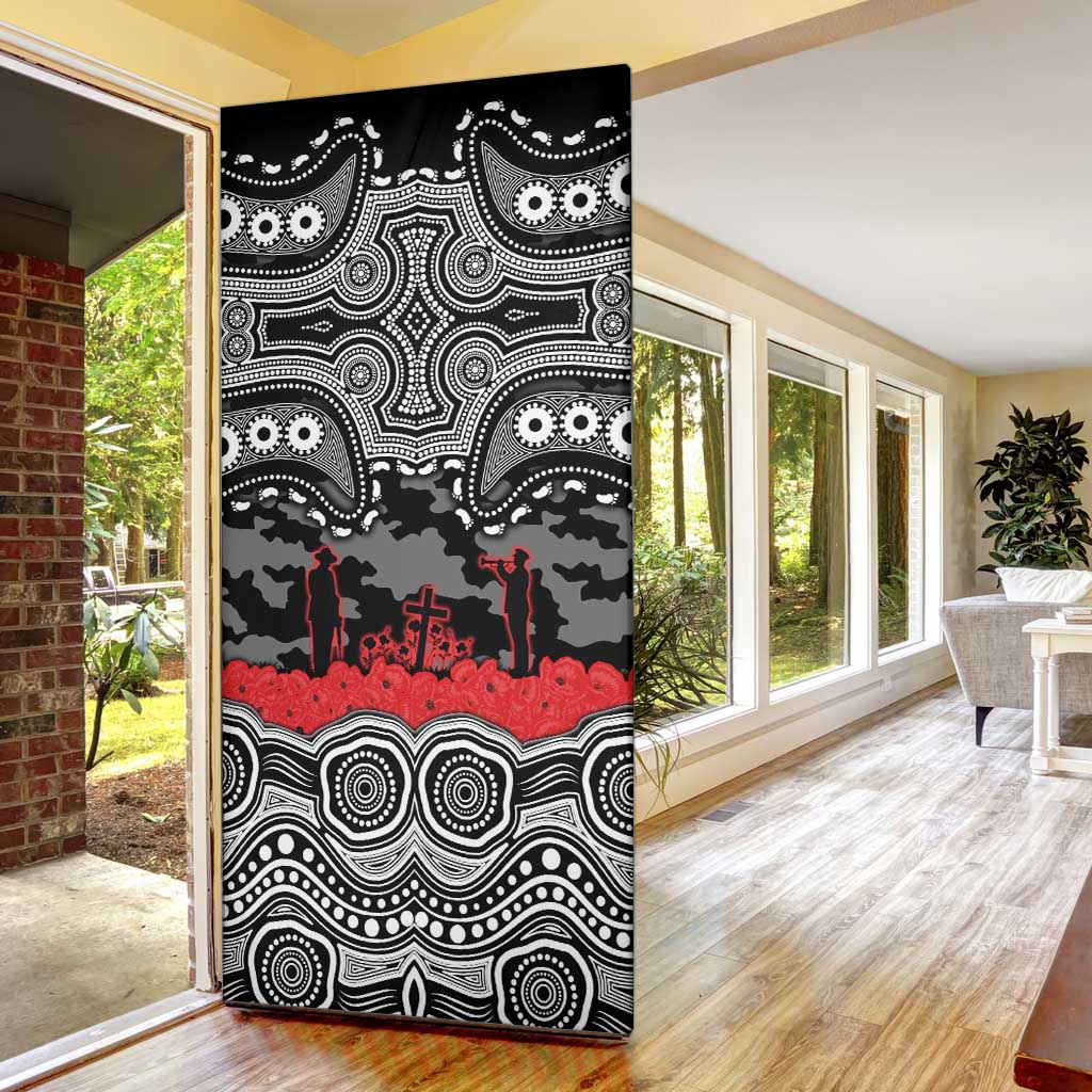 ANZAC Day South Sydney Rabbitohs Door Cover Military Memorial Aboriginal Indigenous Art