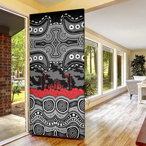 ANZAC Day South Sydney Rabbitohs Door Cover Military Memorial Aboriginal Indigenous Art