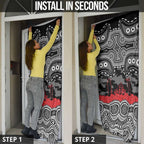 ANZAC Day South Sydney Rabbitohs Door Cover Military Memorial Aboriginal Indigenous Art