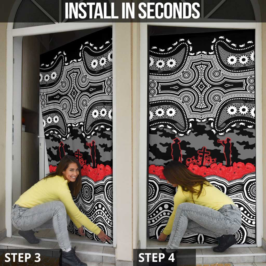 ANZAC Day South Sydney Rabbitohs Door Cover Military Memorial Aboriginal Indigenous Art