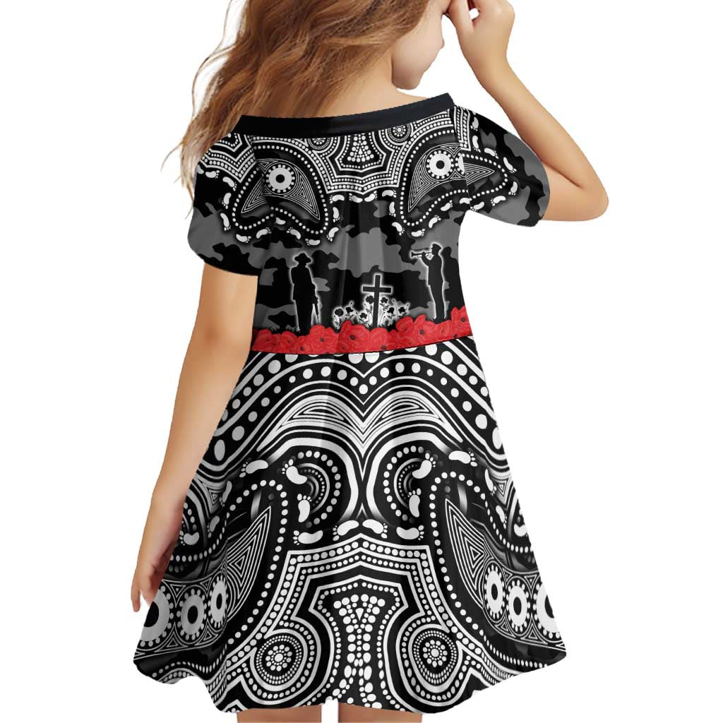 ANZAC Day South Sydney Rabbitohs Family Matching Short Sleeve Bodycon Dress and Hawaiian Shirt Military Memorial Aboriginal Indigenous Art