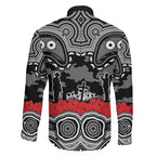 ANZAC Day South Sydney Rabbitohs Family Matching Tank Maxi Dress and Hawaiian Shirt Military Memorial Aboriginal Indigenous Art