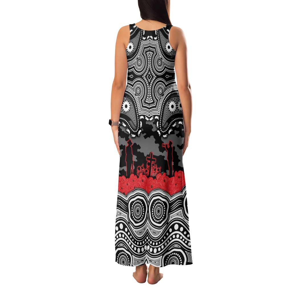 ANZAC Day South Sydney Rabbitohs Family Matching Tank Maxi Dress and Hawaiian Shirt Military Memorial Aboriginal Indigenous Art