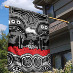 ANZAC Day South Sydney Rabbitohs Garden Flag Military Memorial Aboriginal Indigenous Art
