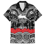 ANZAC Day South Sydney Rabbitohs Hawaiian Shirt Military Memorial Aboriginal Indigenous Art