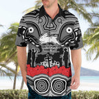 ANZAC Day South Sydney Rabbitohs Hawaiian Shirt Military Memorial Aboriginal Indigenous Art