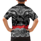 ANZAC Day South Sydney Rabbitohs Hawaiian Shirt Military Memorial Aboriginal Indigenous Art