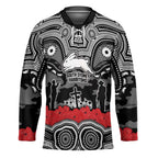ANZAC Day South Sydney Rabbitohs Hockey Jersey Military Memorial Aboriginal Indigenous Art