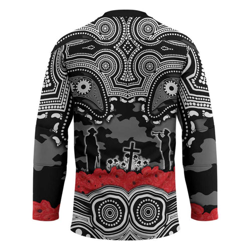 ANZAC Day South Sydney Rabbitohs Hockey Jersey Military Memorial Aboriginal Indigenous Art