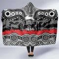 ANZAC Day South Sydney Rabbitohs Hooded Blanket Military Memorial Aboriginal Indigenous Art