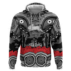 ANZAC Day South Sydney Rabbitohs Hoodie Military Memorial Aboriginal Indigenous Art