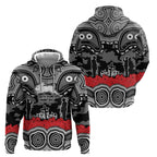 ANZAC Day South Sydney Rabbitohs Hoodie Military Memorial Aboriginal Indigenous Art