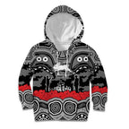 ANZAC Day South Sydney Rabbitohs Kid Hoodie Military Memorial Aboriginal Indigenous Art
