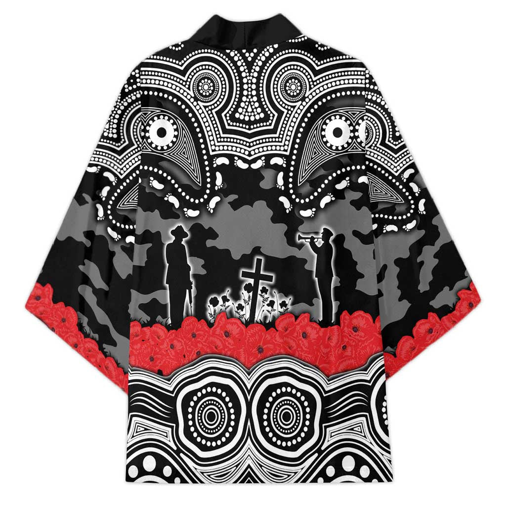 ANZAC Day South Sydney Rabbitohs Kimono Military Memorial Aboriginal Indigenous Art