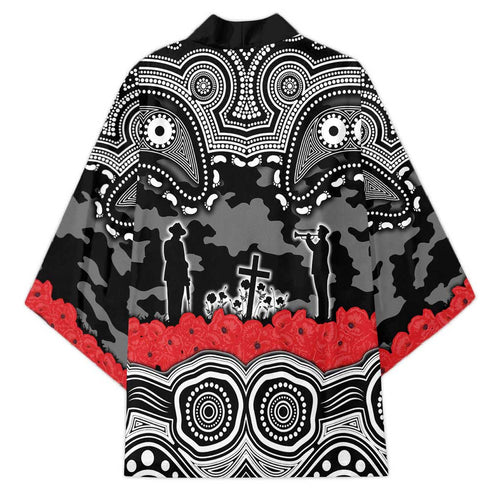 ANZAC Day South Sydney Rabbitohs Kimono Military Memorial Aboriginal Indigenous Art