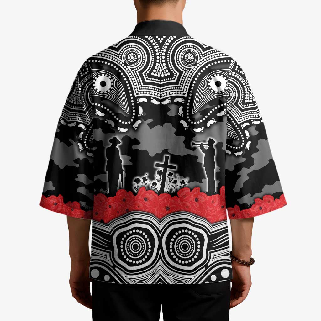 ANZAC Day South Sydney Rabbitohs Kimono Military Memorial Aboriginal Indigenous Art