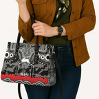 ANZAC Day South Sydney Rabbitohs Leather Bag Military Memorial Aboriginal Indigenous Art