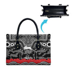 ANZAC Day South Sydney Rabbitohs Leather Bag Military Memorial Aboriginal Indigenous Art