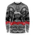 ANZAC Day South Sydney Rabbitohs Long Sleeve Shirt Military Memorial Aboriginal Indigenous Art