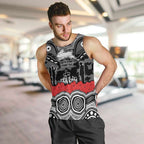 ANZAC Day South Sydney Rabbitohs Men Tank Top Military Memorial Aboriginal Indigenous Art